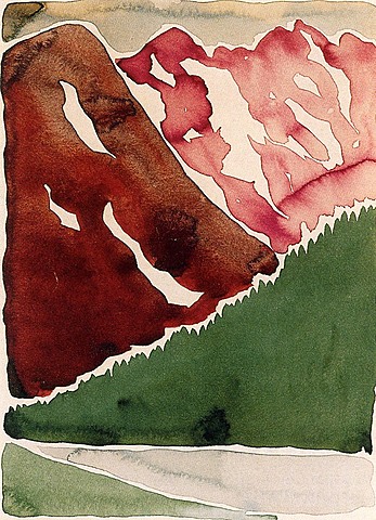Georgia O'Keeffe - Untitled (Long Lake)