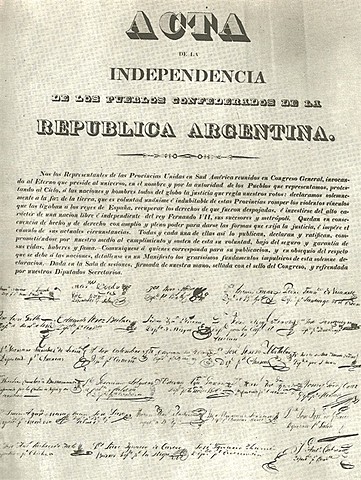 Declaración de la Independencia Nacional