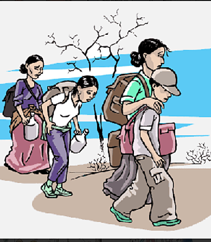 Población En Riesgo De Desplazamiento 2002 a 2004