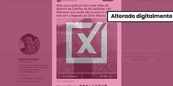 Áudio em que mulher grita ‘Eu voto em Lula’ em campanha de Alkmin é montagem