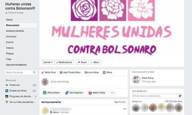Grupo ‘Mulheres contra Bolsonaro’ não é oriundo da página Gina Indelicada