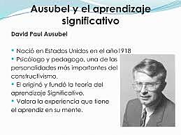 TEORIA DEL APRENDIZAJE DE AUSUBEL