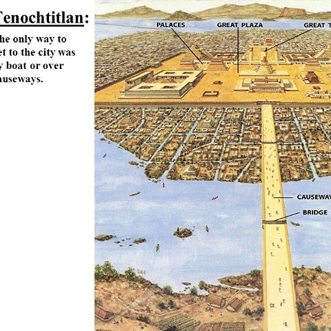 Construction of causeways and tunnels began