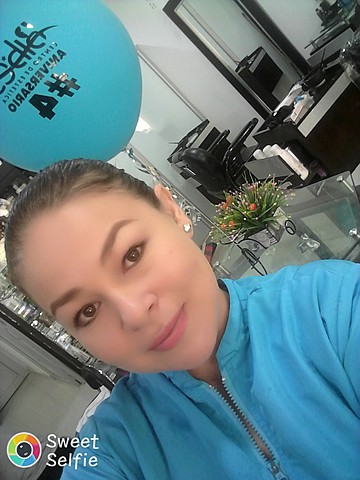 When I worked at the beauty center Bibes