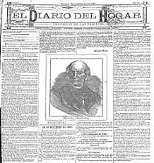 Es publicado por primera vez "El Diario del Hogar"
