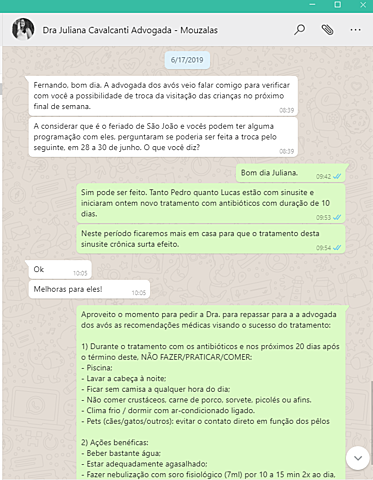 Reagendamento da visita