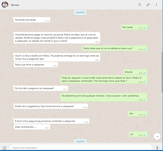 Pedro - Negativa a visita