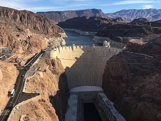 The Hoover Dam is built