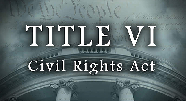 Title VI of the Civil Rights Act (Statutory Law)