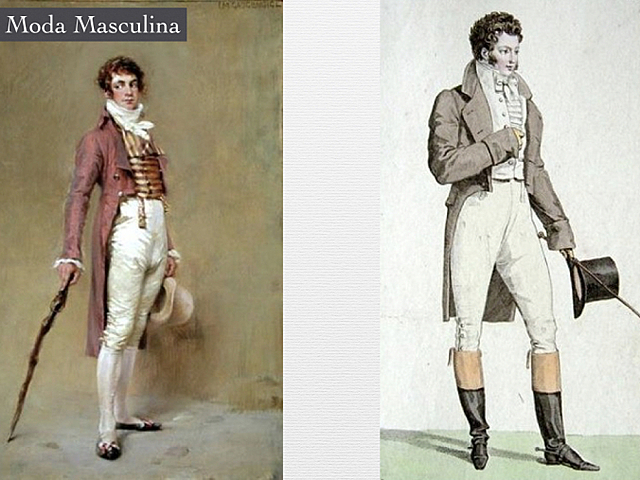 Silueta Masculino: Neoclasicismo