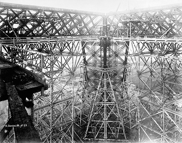 La construction au 14 janvier 1888.