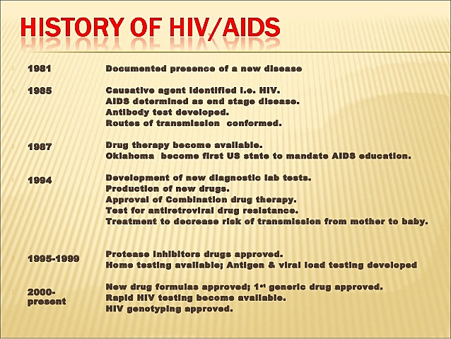 AIDS and HIV first diagnosed