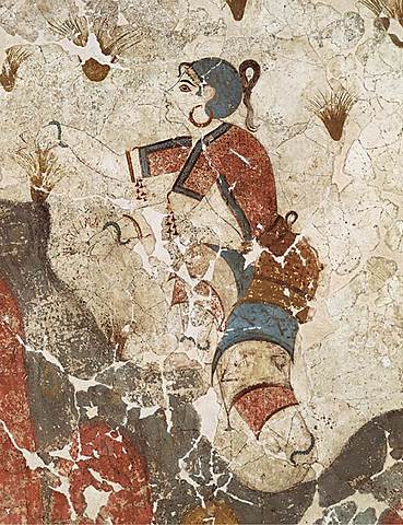 Girl Gathering Flowers