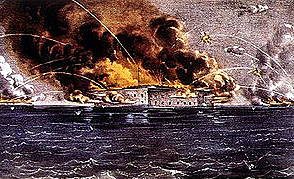 The firing on Fort Sumter