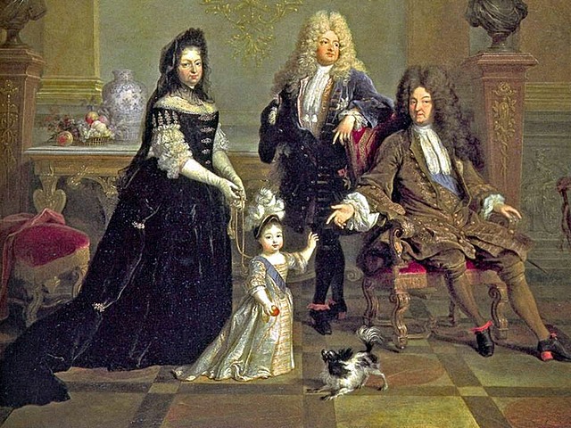 Muerte de Luis XIV y coronación de Luis XV