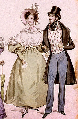 Vestimenta Romanticismo