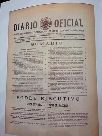 Diario Oficial de la Federación