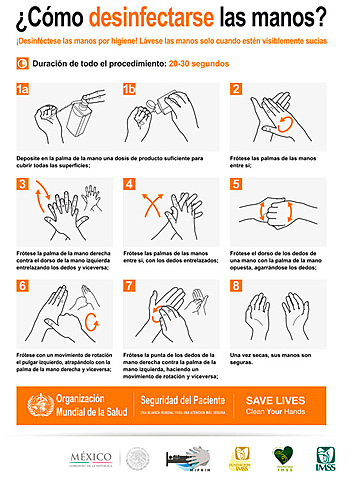 Para lavarse las manos de manera correcta