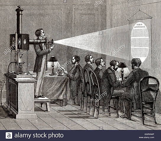 Invención de proyector.