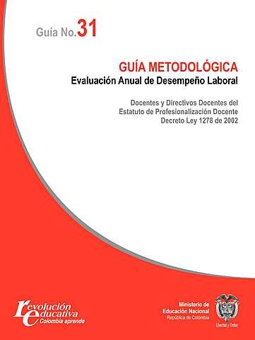 Evaluación anual de desempeño docente