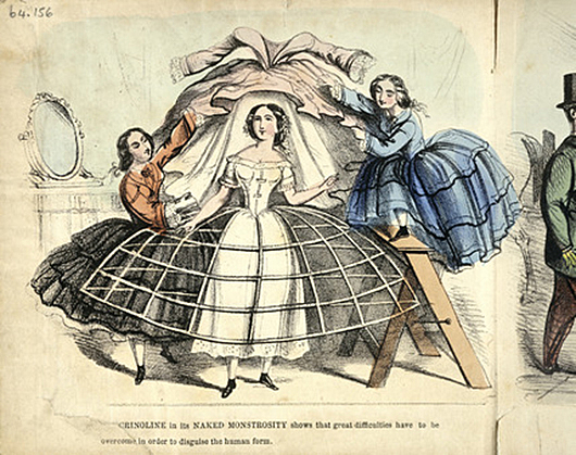 Silueta femenina - "Jaula Crinolina"