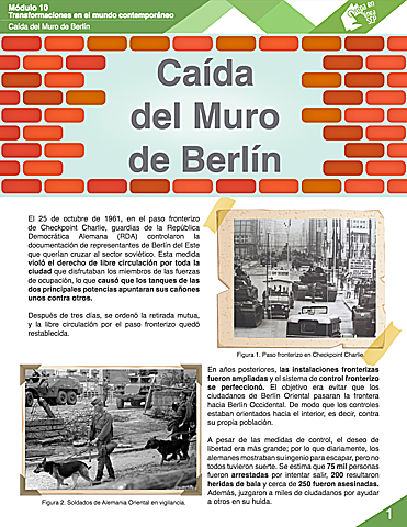El Muro de Berlín.