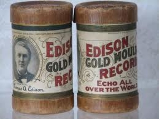 Edison attempts to record picture photos onto a wax cylinder.
