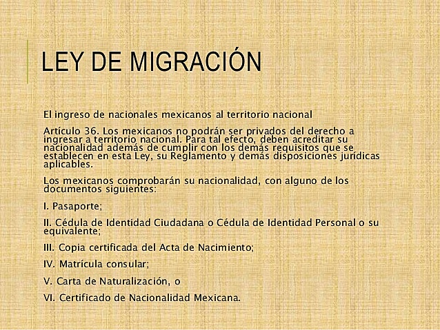 Ley de Migración