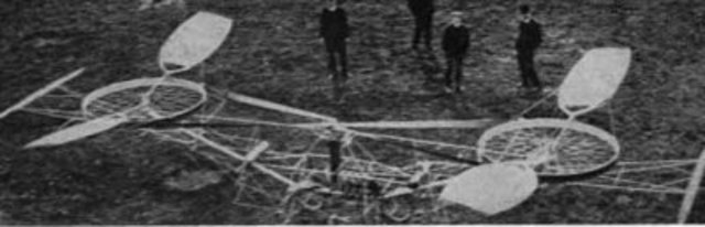 Paul made a helicopter that could take off verticly