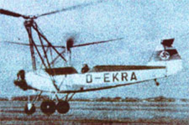 Germans made the first helicopter that could fly with ease.