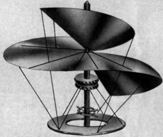 Leonardo had the idea of a helicopter