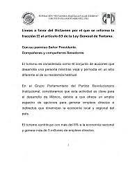 Reforma a la Ley General de Turismo