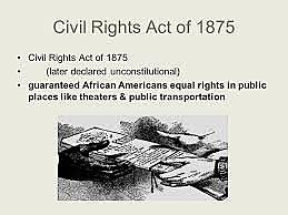 Civil Rights Act of 1875