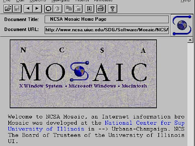 WEB BROWSERS: MOSAIC 1993