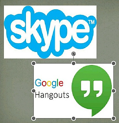 VIDEO CHATS: SKYPE 2003 & GOOGLE HANGOUTS 2013