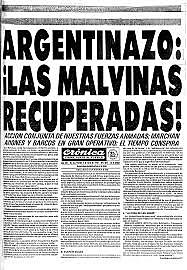 comunicado sobre la recuperación de las Islas Mavinas