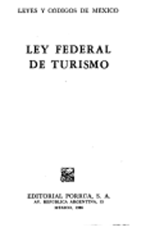 Sexta Ley Federal de Turismo