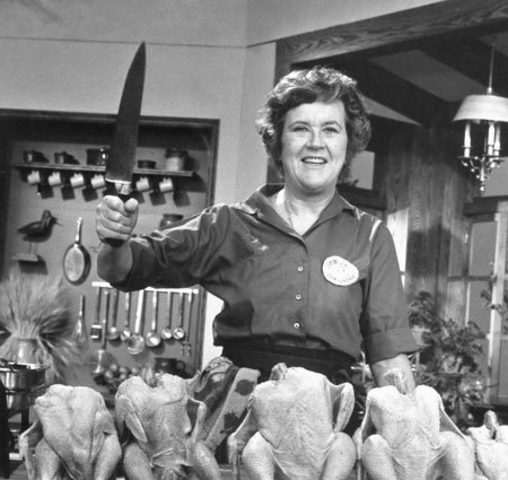 Julia begans a huge interest in French food