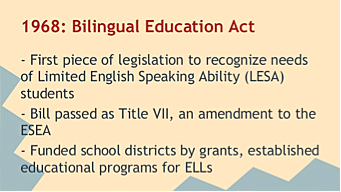 Bilingual Education Act