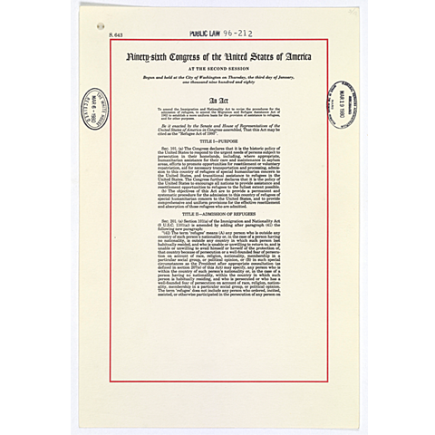 Refugee Act of 1980