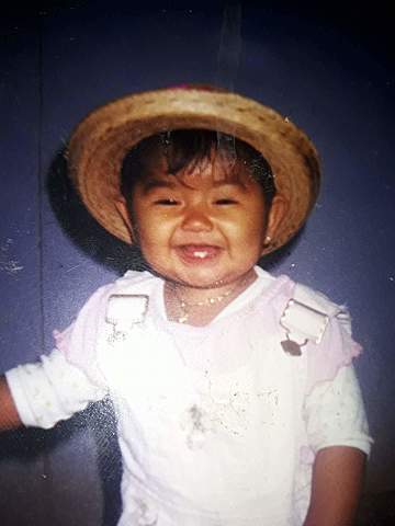 Ya podía caminar sola, claro con muchas caídas