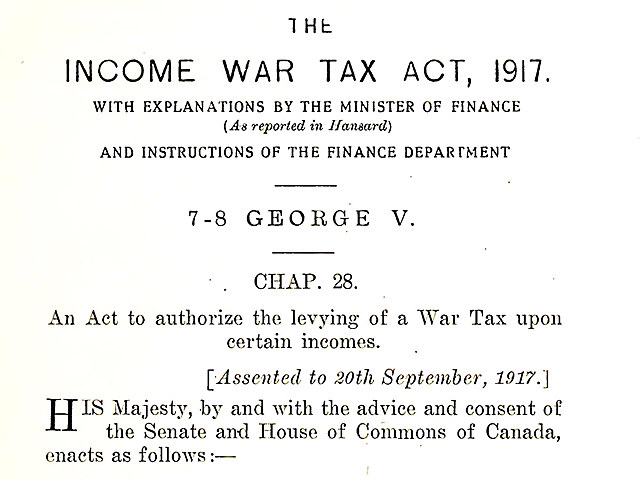 The Income War Tax