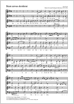 "Sicut Cervus" - Giovanni Pierluigi da Palestrina