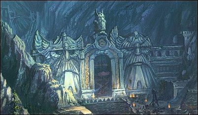 Les Nains arrivent aux Contreforts