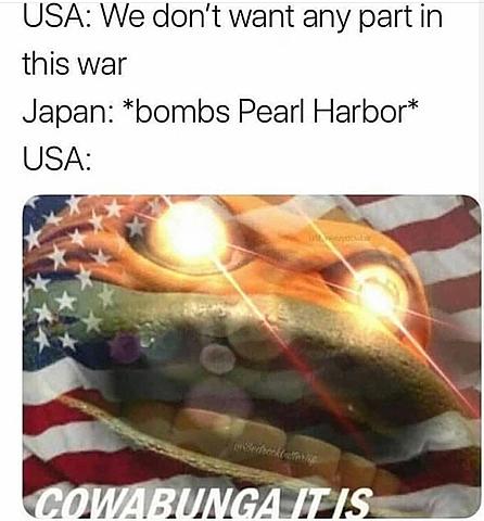 United States declares war on Japan and Germany.