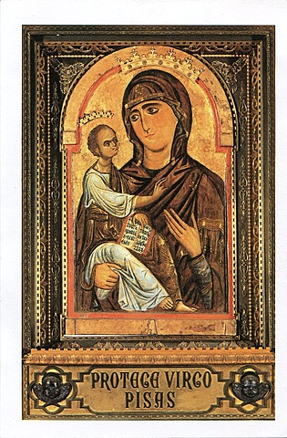 Berlinghiero Berlinghieri, Madonna di sotto gli organi, 1220 ante