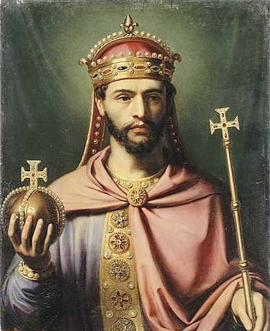 Louis le Pieux au trône