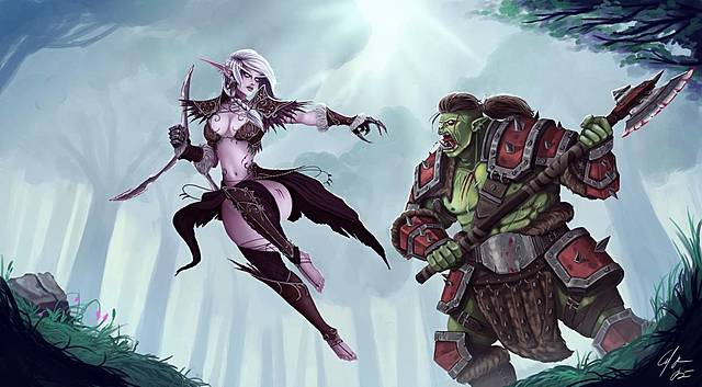 Début de la guerre Orcs-Elfes