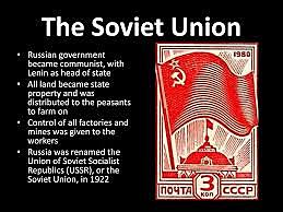 Russia becomes USSR