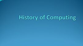 Timeline: Computing History Timeline